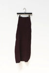 Marc Le Bihan Stretch Pleated Stretch Tube Dress or Skirt Collection MLB-25900-JIUHONG Burgundy Long Skirt 25900 25901